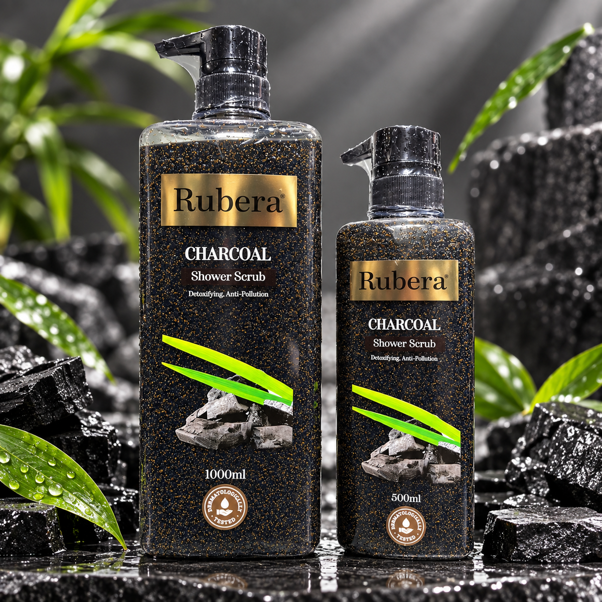 Charcoal Shower Scrub