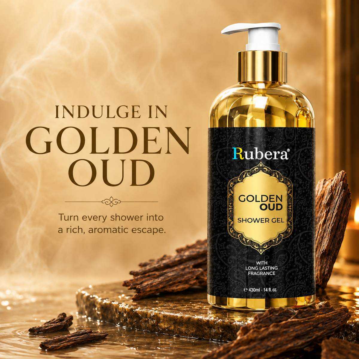 Golden Oud Shower Gel