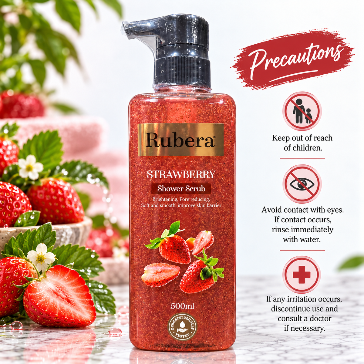 Strawberry Shower Scrub