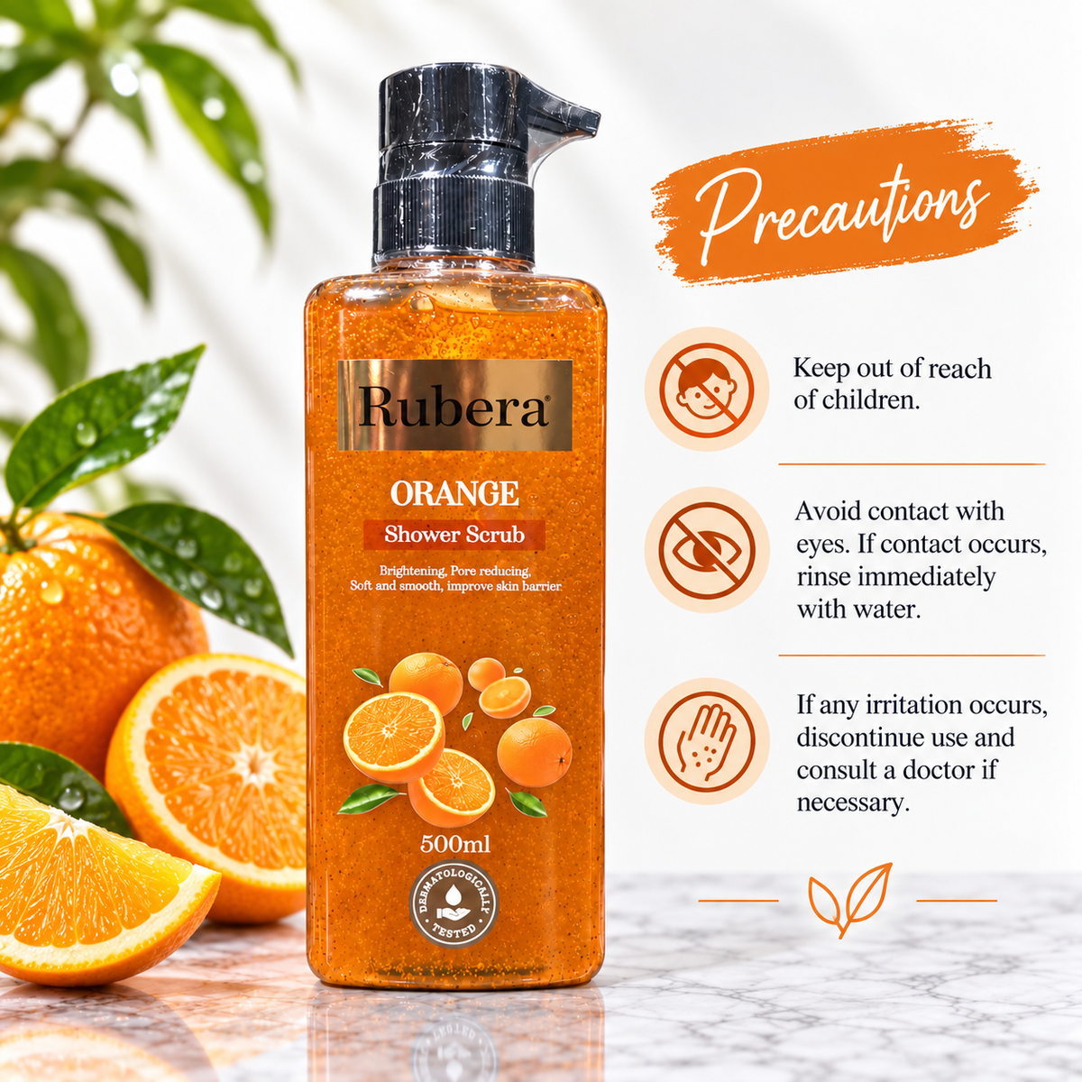 Orange Shower Scrub