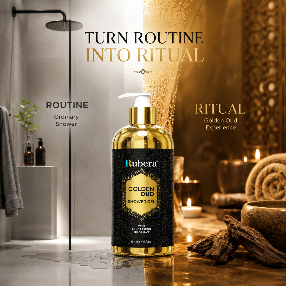 Golden Oud Shower Gel