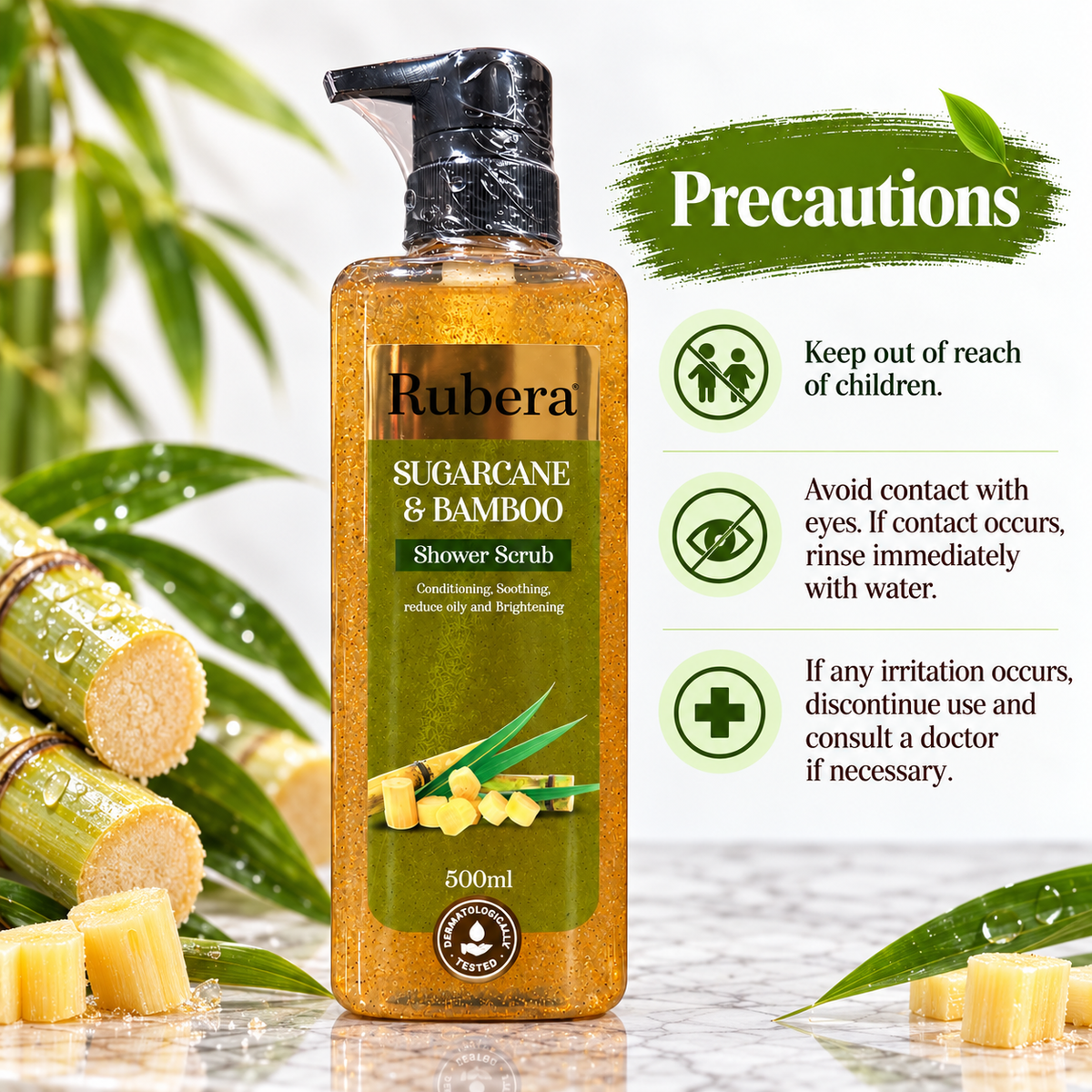 Sugar Cane & Bamboo Shower Scrub