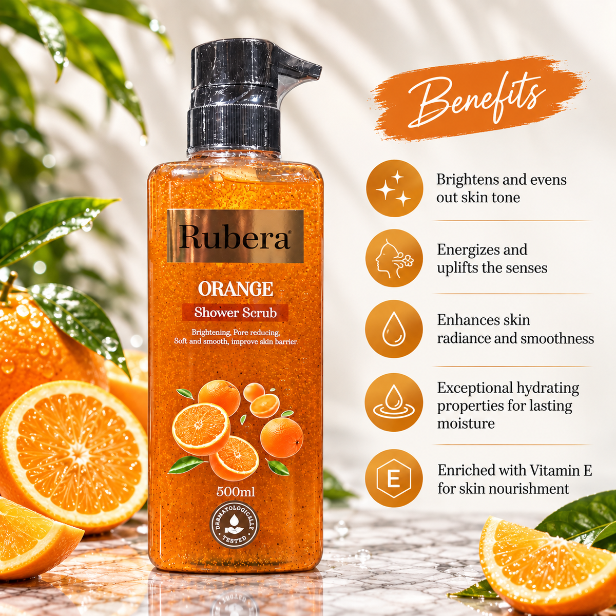 Orange Shower Scrub