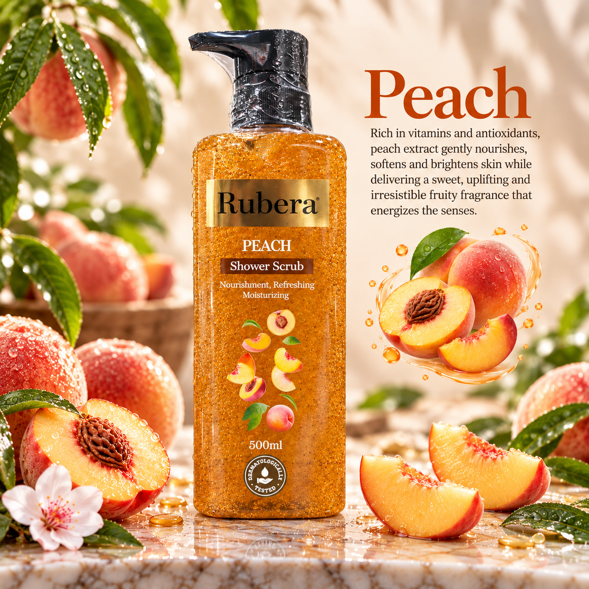 Peach Shower Scrub