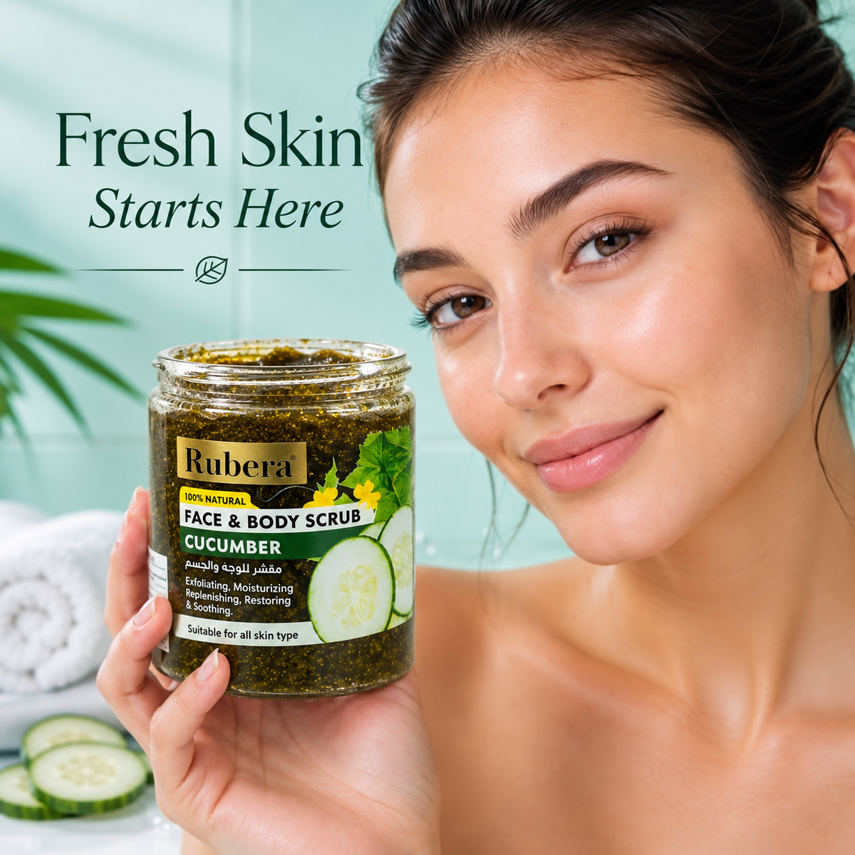 Cucumber Face & Body Scrub