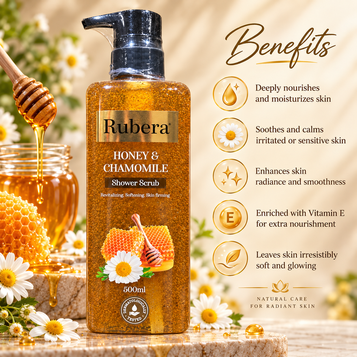 Honey & Chamomile Shower Scrub