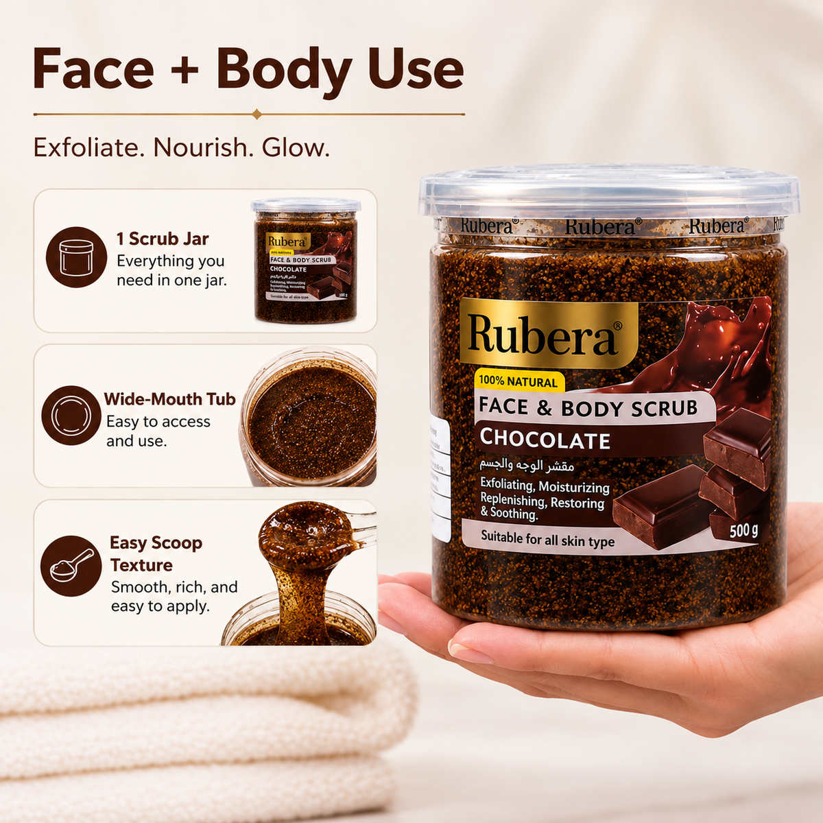 Chocolate Face & Body Scrub