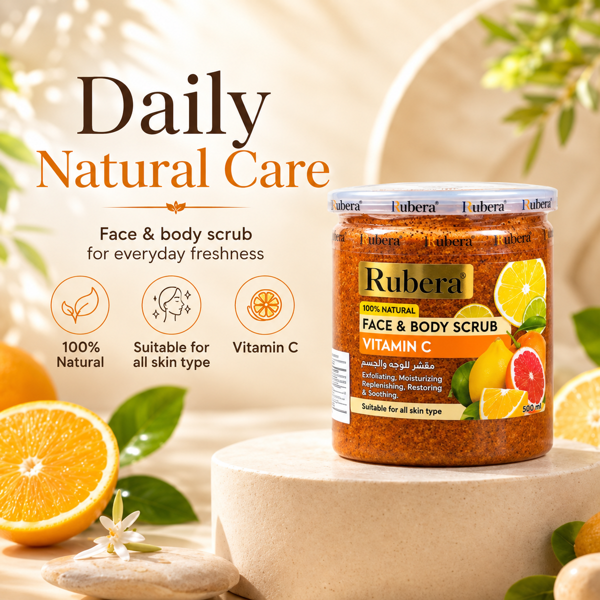 Vitamin C Face & Body Scrub