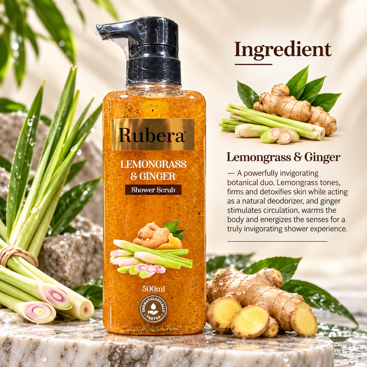 Lemongrass & Ginger Shower Scrub