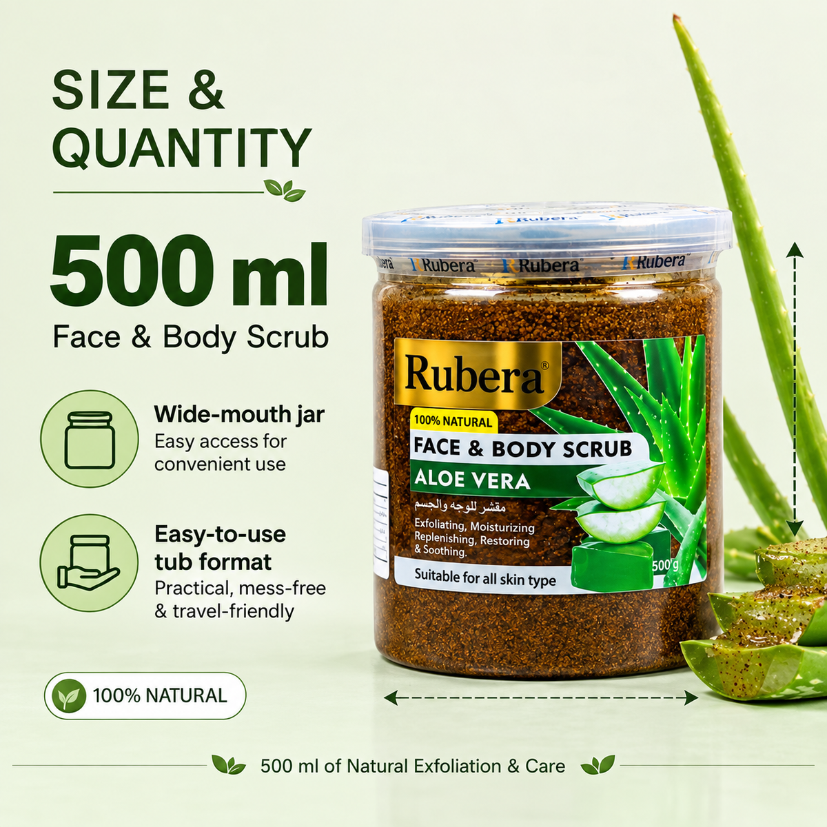 Aloe Vera Face & Body Scrub