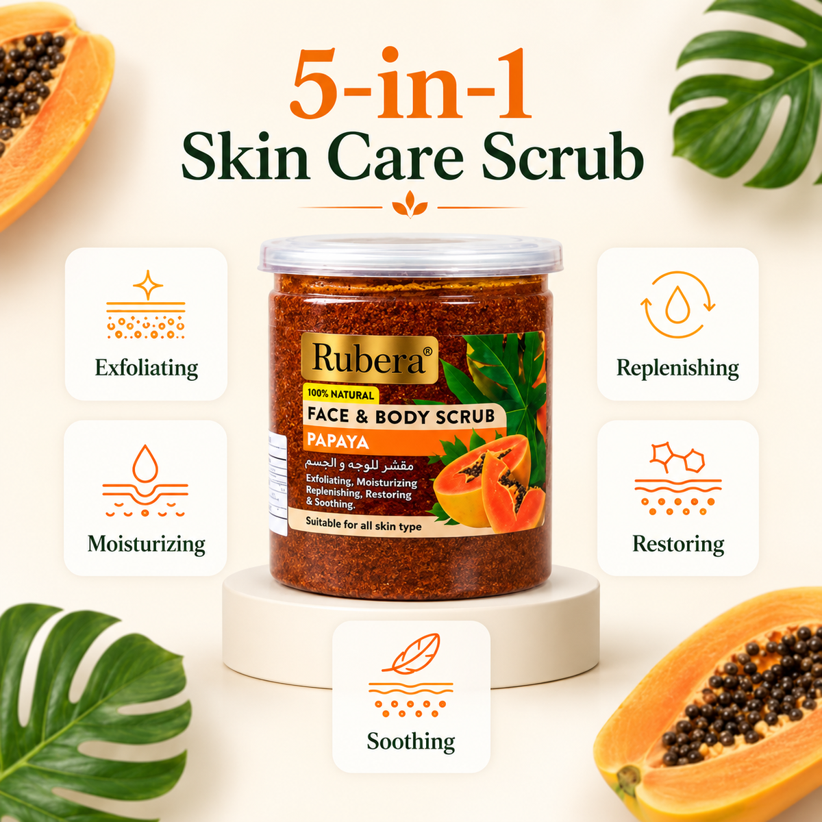 Papaya Face & Body Scrub