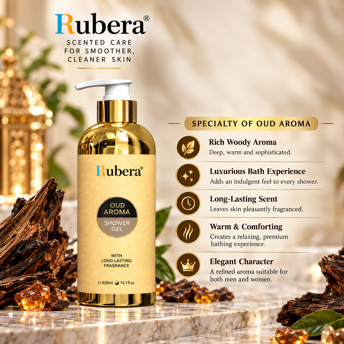 Oud Aroma Shower Gel