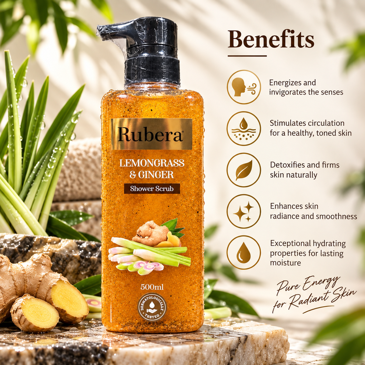 Lemongrass & Ginger Shower Scrub