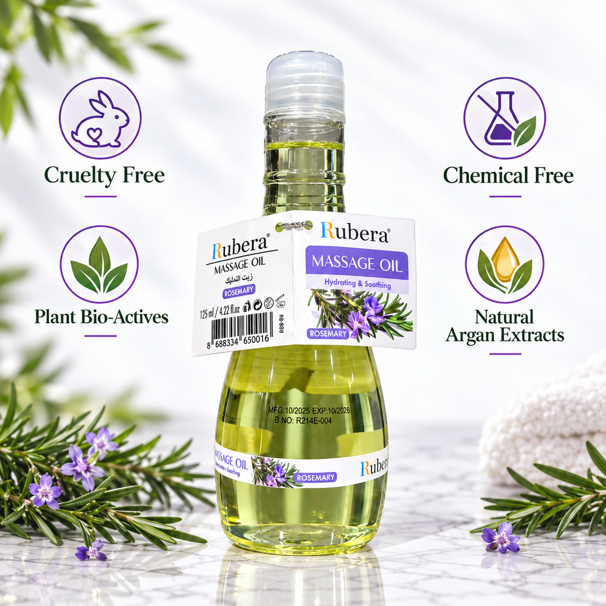 Rosemary Massage Oil with Argan