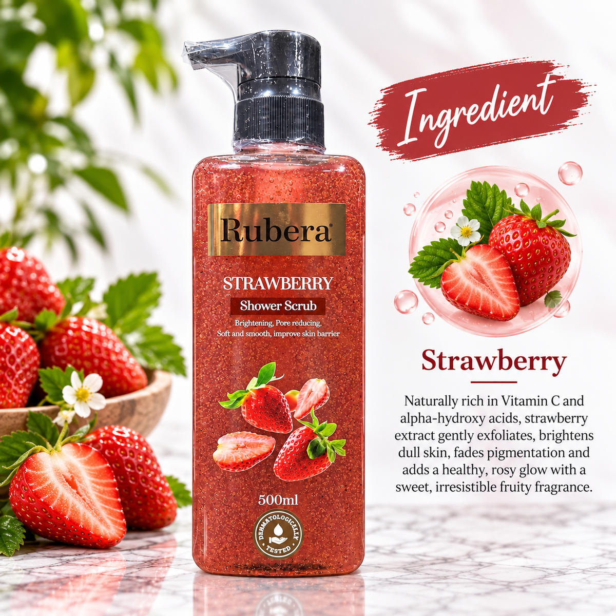 Strawberry Shower Scrub