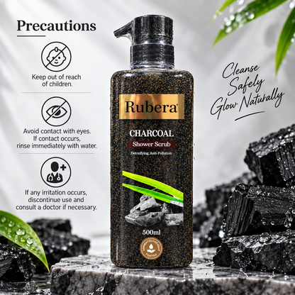 Charcoal Shower Scrub