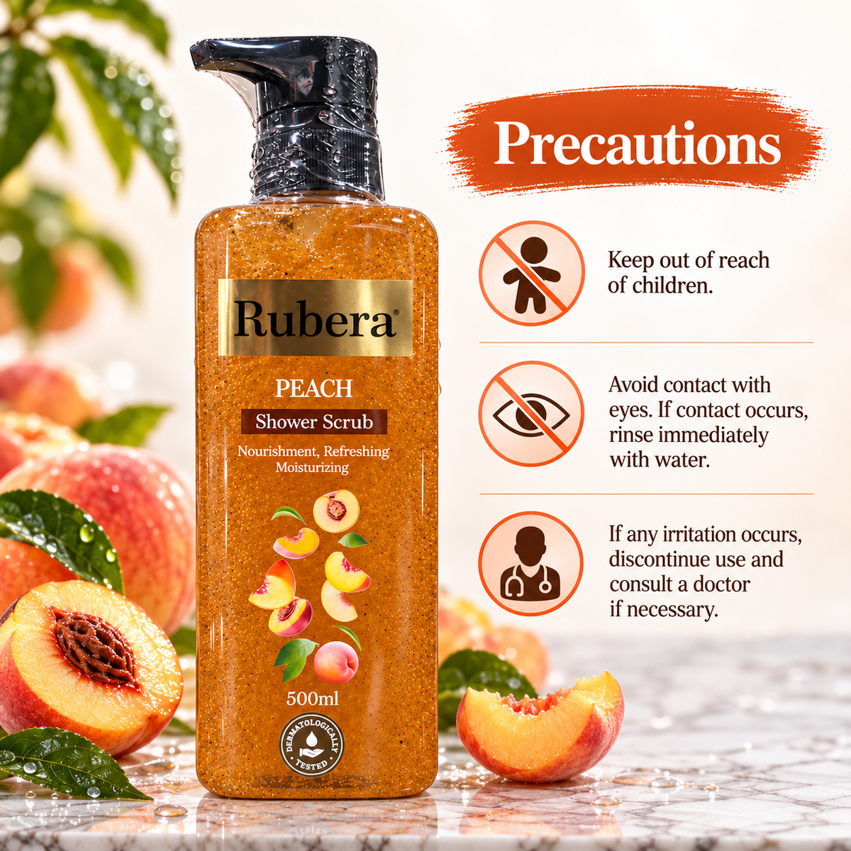 Peach Shower Scrub