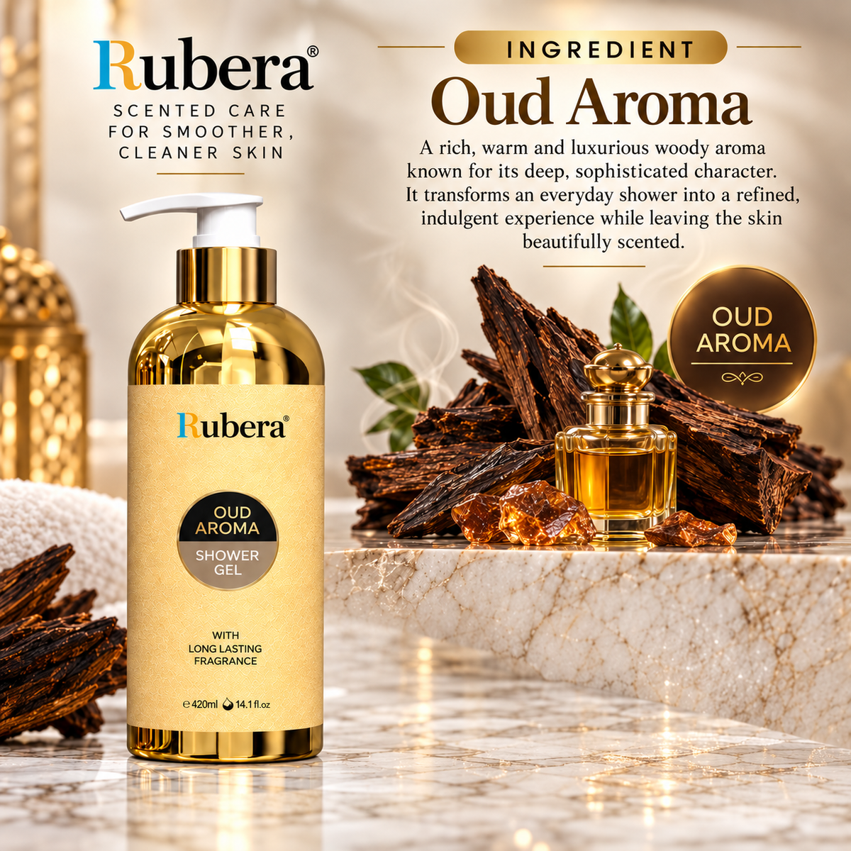 Oud Aroma Shower Gel