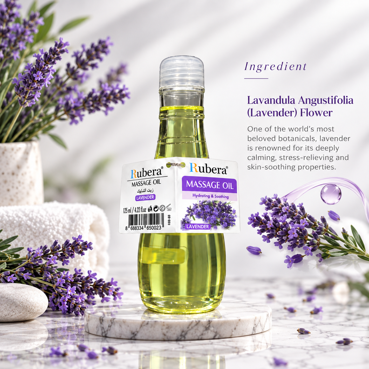Lavender Massage Oil with Argan