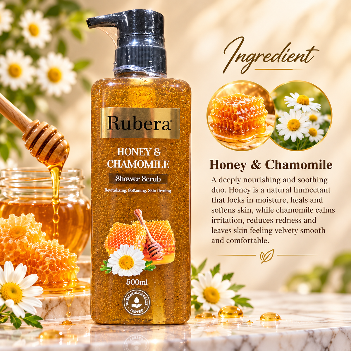 Honey & Chamomile Shower Scrub