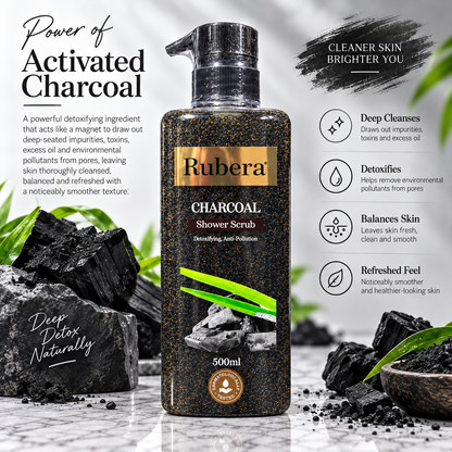 Charcoal Shower Scrub