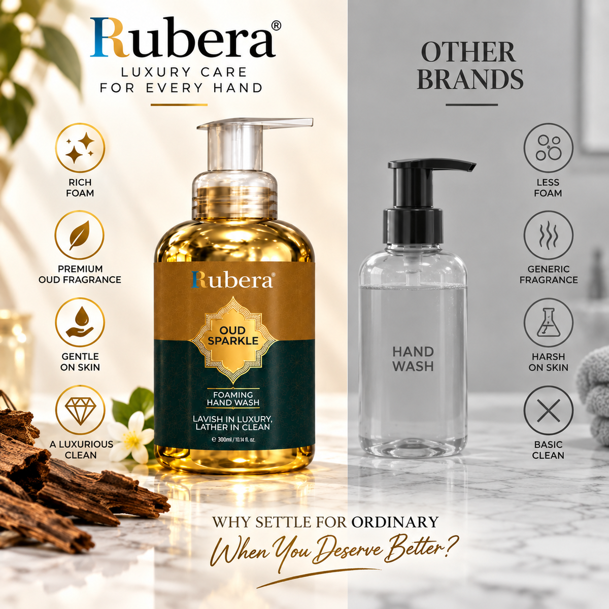 Sparkle Oud Foaming Hand Wash