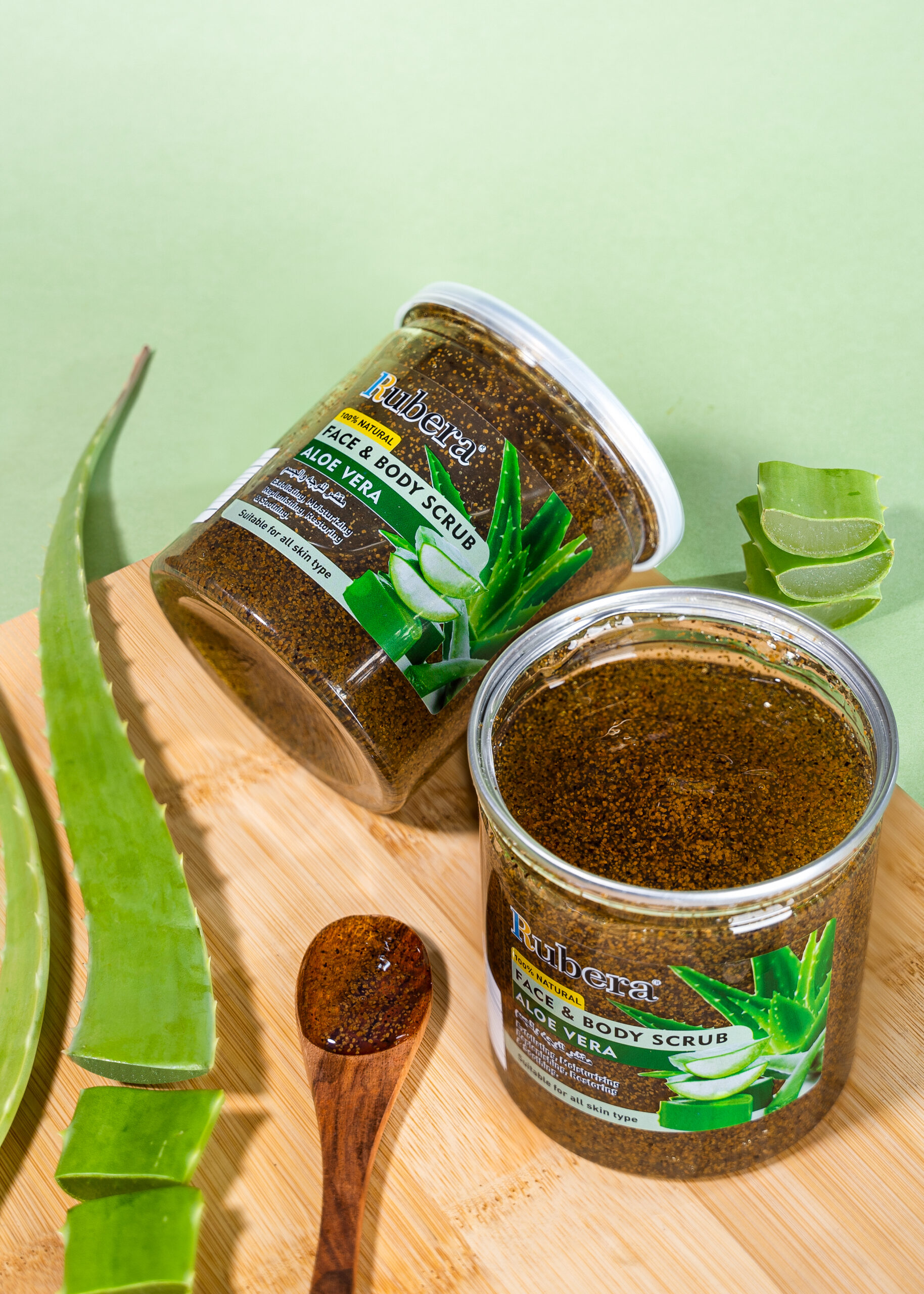 The Best Aloe Vera | Face and Body Scrub (500ml) 2 The Best Aloe Vera | Face and Body Scrub (500ml) - Image 2