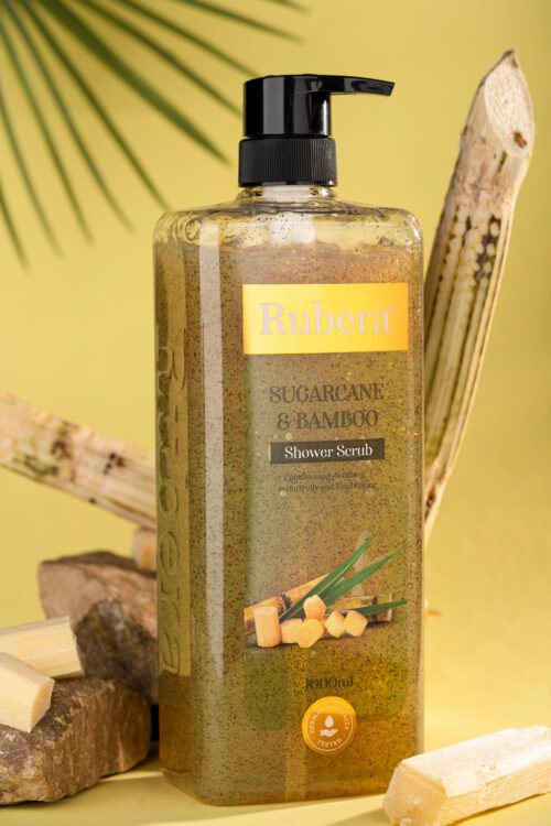 Sugarcane & Bamboo Shower Scrub - Image 4