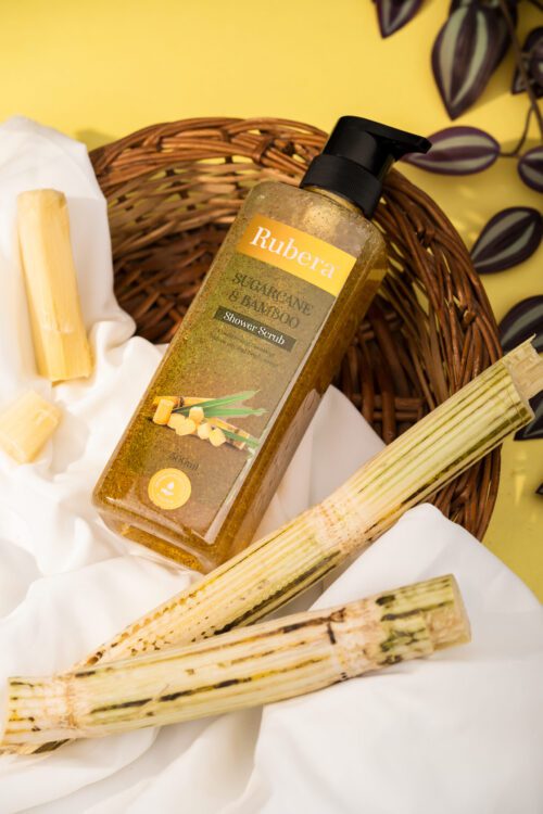 Sugarcane & Bamboo Shower Scrub - Image 3