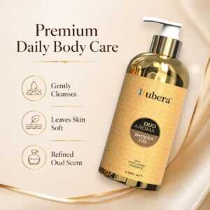Oud Aroma Shower Gel 430ml – Aromatic Oud Body Wash, Soothing Oriental Scent