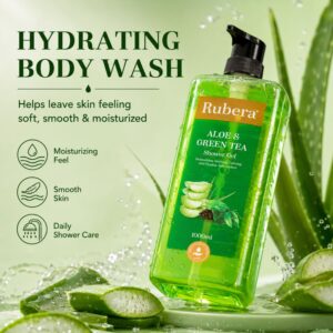 Aloe Vera & Green Tea Shower Gel – Soothing Antioxidant Body Wash for Daily Use