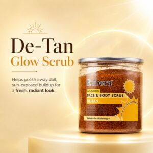 De-Tan Face & Body Scrub 500ml – Walnut Exfoliating Scrub for Even Skin Tone
