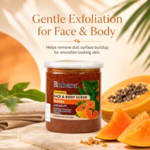 Papaya Face & Body Scrub 500ml – Natural Enzyme Exfoliating Scrub for Renewed Skin