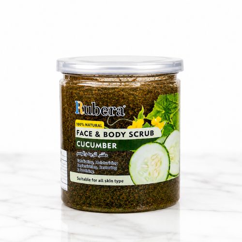 Cucumber Face & Body Scrub 500ml – Cooling Hydrating Scrub for Refreshed Skin