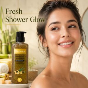 Sugar Cane & Bamboo Shower Scrub – Natural Body Exfoliator for Smooth, Radiant Skin