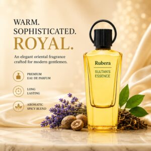 Sultan’s Essence Eau de Parfum 100ml – Oud & Saffron Cologne for Men, Arabic Fragrance