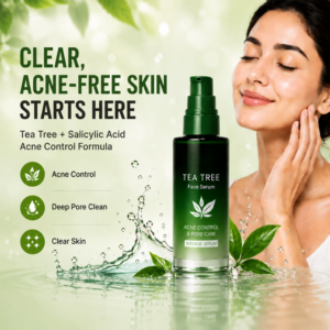Tea Tree Face Serum 50ml – Acne-Fighting Serum for Clear, Balanced Skin