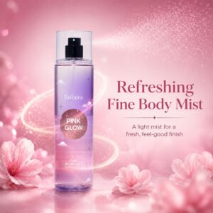 Pink Glow Body Mist 250ml – Sweet Floral Spray for Women, Rose, Peach & Vanilla