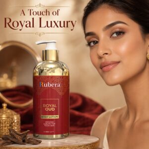 Royal Oud Body Lotion 430ml – Moisturizing Arabic Oud Body Cream, Long-Lasting Scent