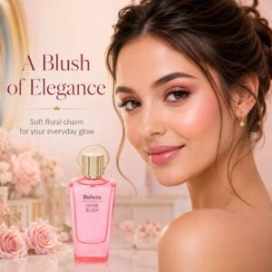 Divine Blush Eau de Parfum 100ml – Floral Fruity Perfume for Women, Soft Musk Finish