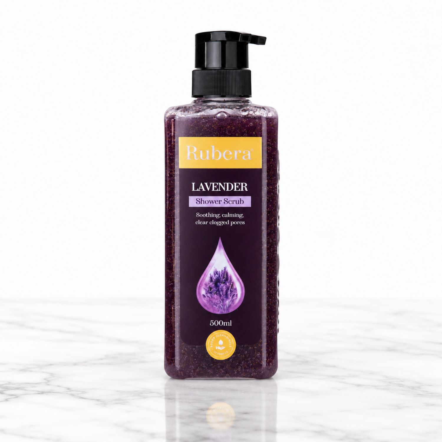 Lavender Shower Scrub – Calming Vitamin E Body Exfoliator for Smooth, Hydrated Skin