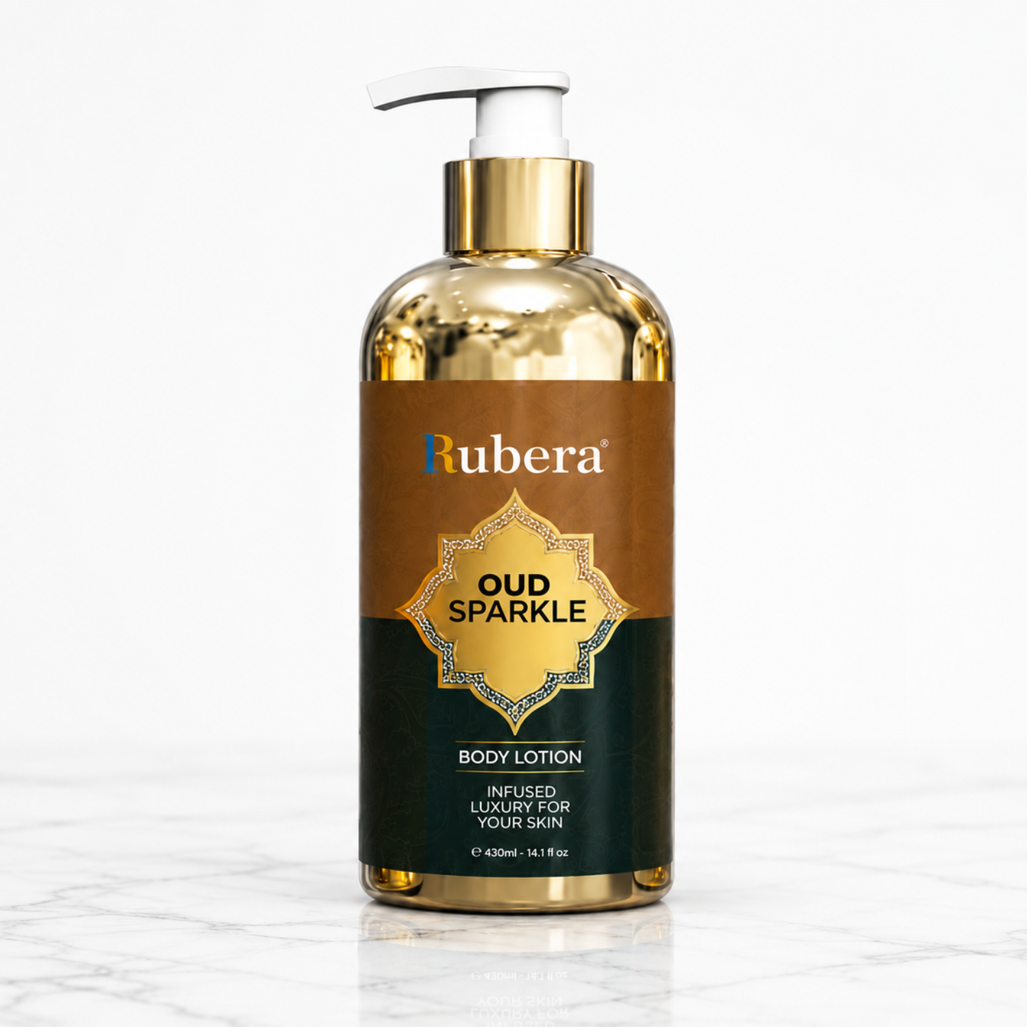 Oud Sparkle Body Lotion 430ml – Hydrating Oud Body Cream, Sparkling Oriental Fragrance