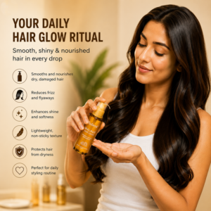 Walnut Hair Serum 100ml – Shine Enhancing Frizz Control Serum for Silky Hair