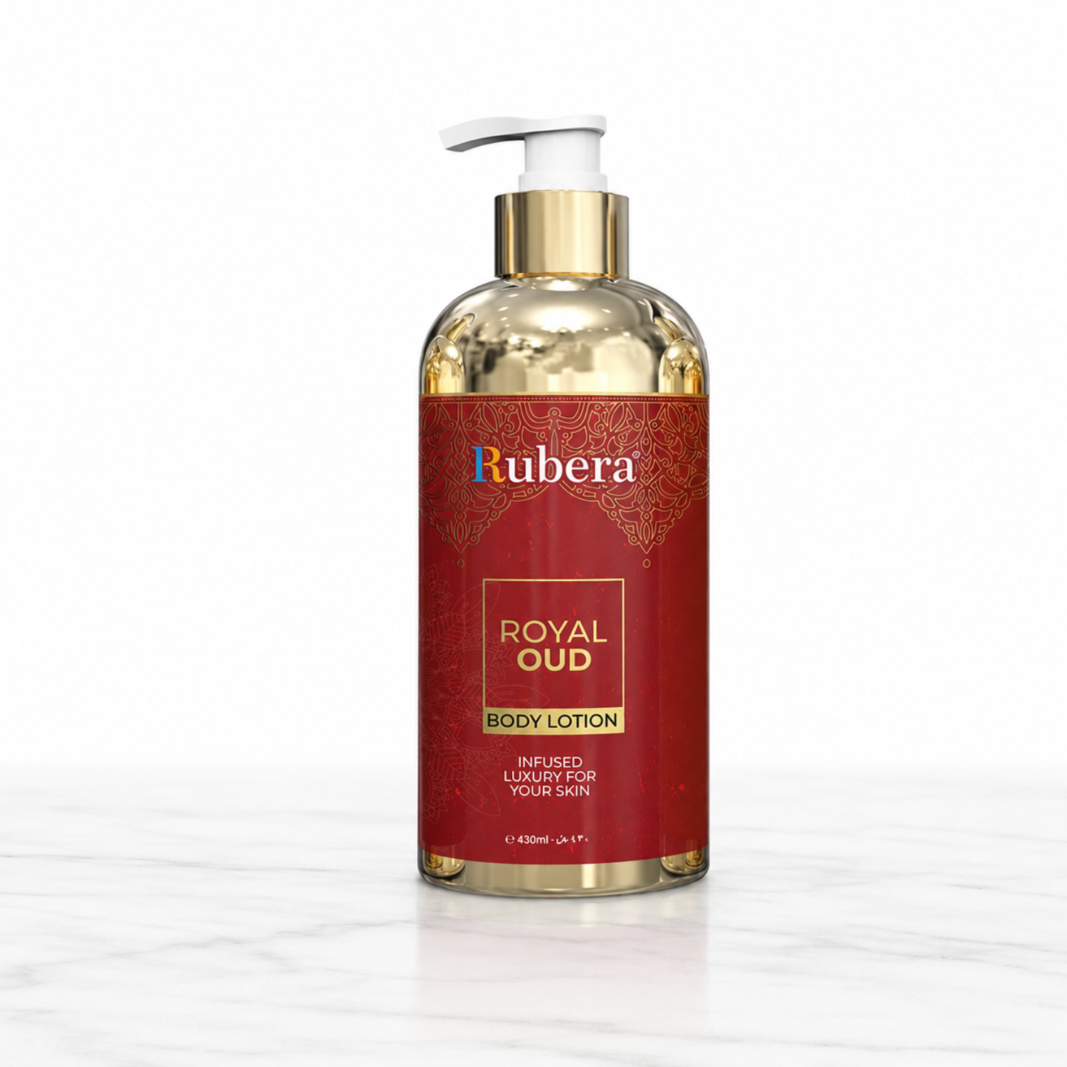 Royal Oud Body Lotion 430ml – Moisturizing Arabic Oud Body Cream, Long-Lasting Scent