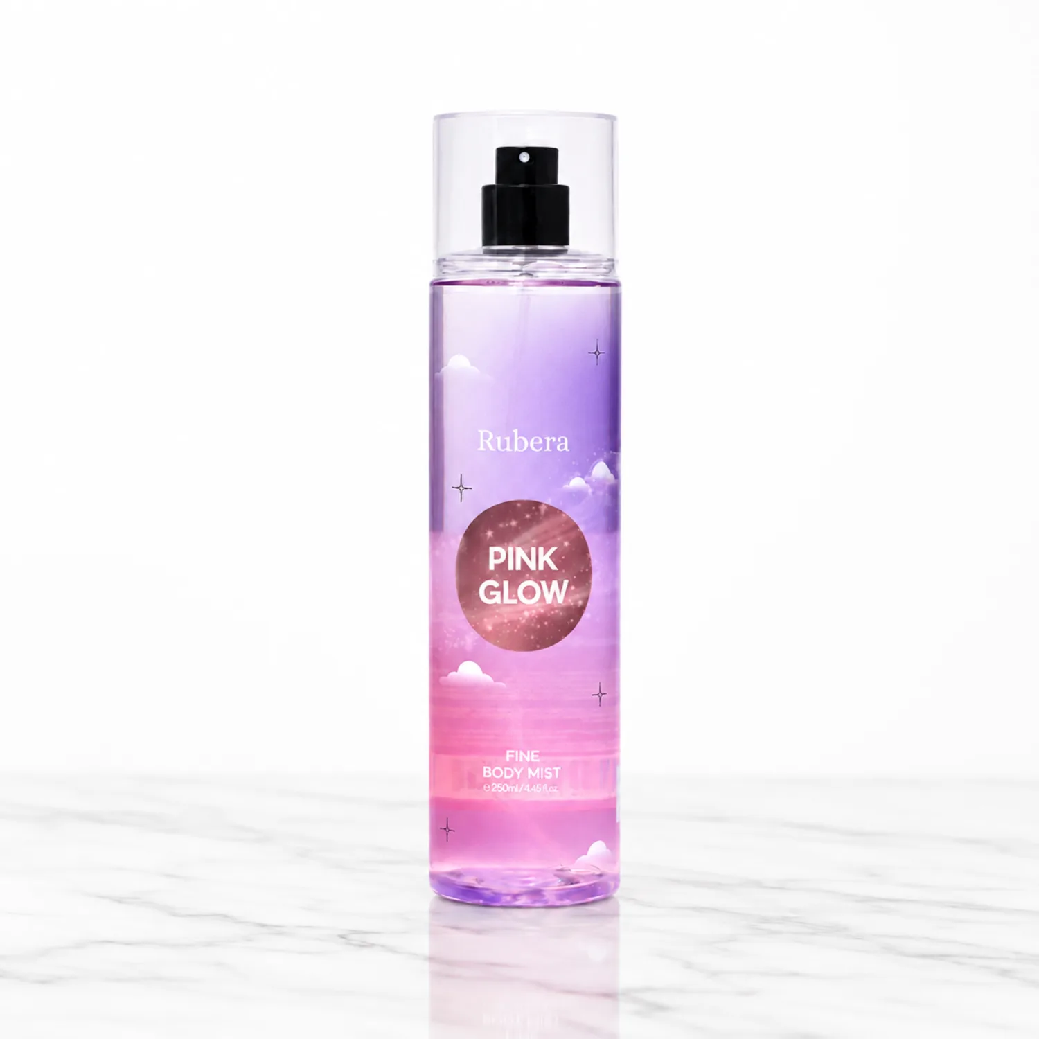 Pink Glow Body Mist 250ml – Sweet Floral Spray for Women, Rose, Peach & Vanilla
