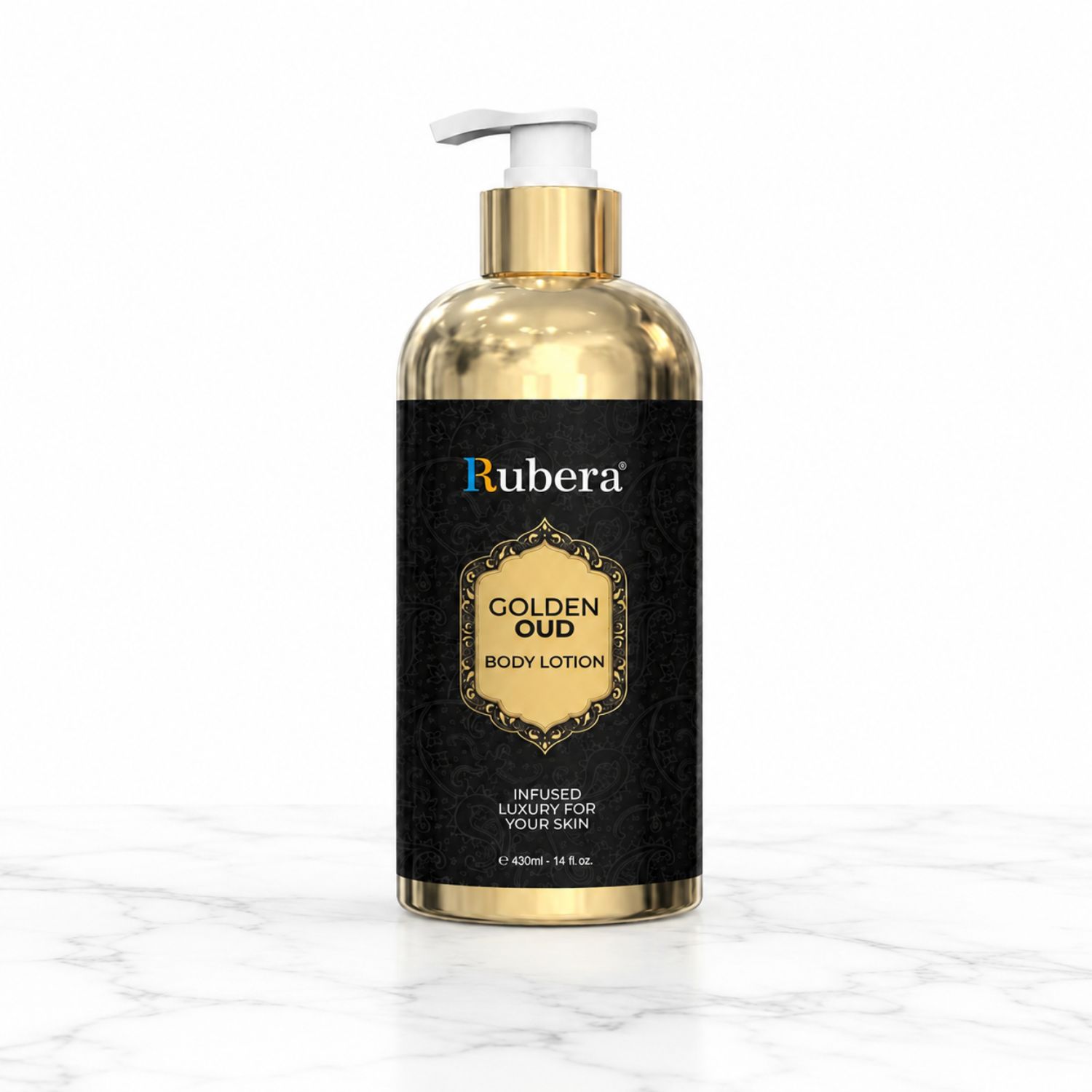 Golden Oud Body Lotion 430ml – Deeply Hydrating Oud Body Cream, Long-Lasting Scent