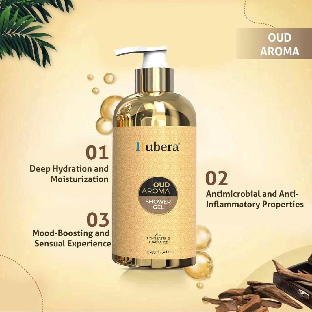 Oud Aroma | Best Aromatic Shower Gel (430ML) 3 Oud Aroma | Best Aromatic Shower Gel (430ML) - Image 3
