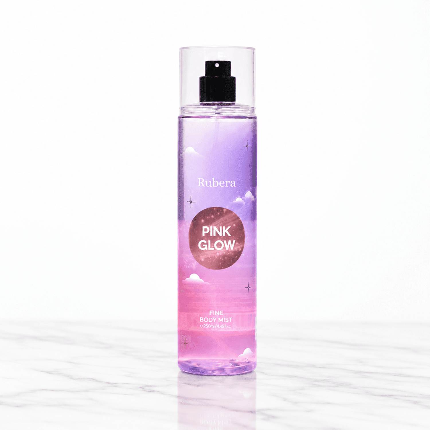 Pink Glow Body Mist 250ml – Sweet Floral Spray for Women, Rose, Peach & Vanilla